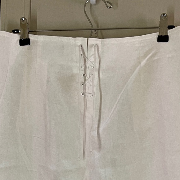 White Linen Pants Size 30 - Picture 6 of 7